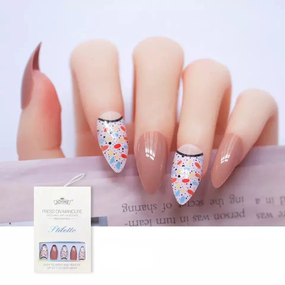Lösnagel/ Almond False Nails 24Pcs