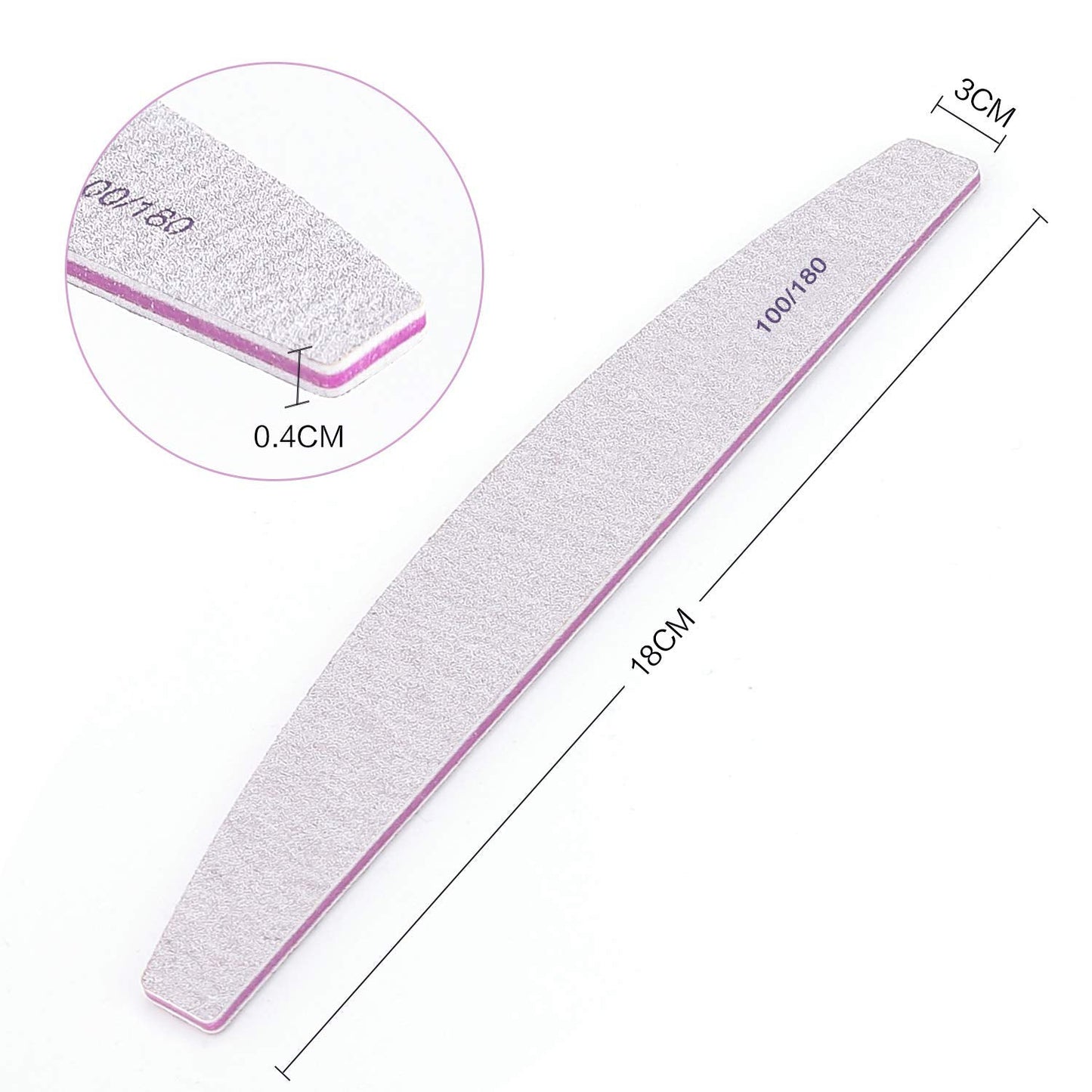 Dubbelsidig Nagelfil 100/180