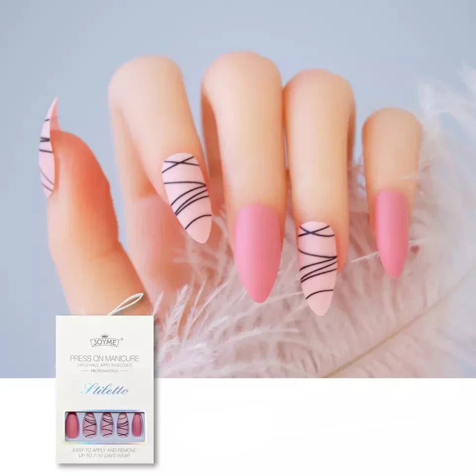 Lösnagel/ Almond False Nails 24Pcs