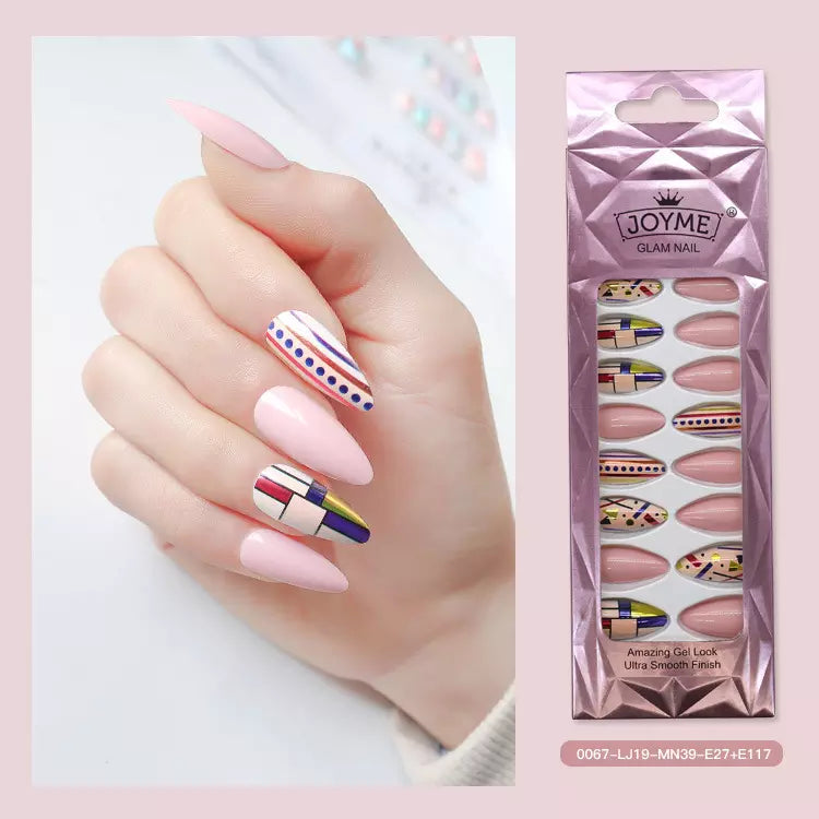 Lösnagel/ Almond False Nails 24Pcs