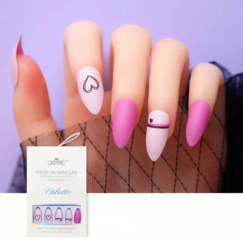 Lösnagel/ Almond False Nails 24Pcs