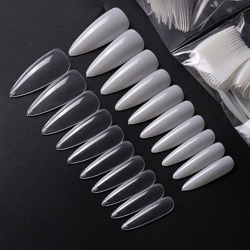 Lösnaglar Heltäckande Long Almond Stiletto / 500 pack