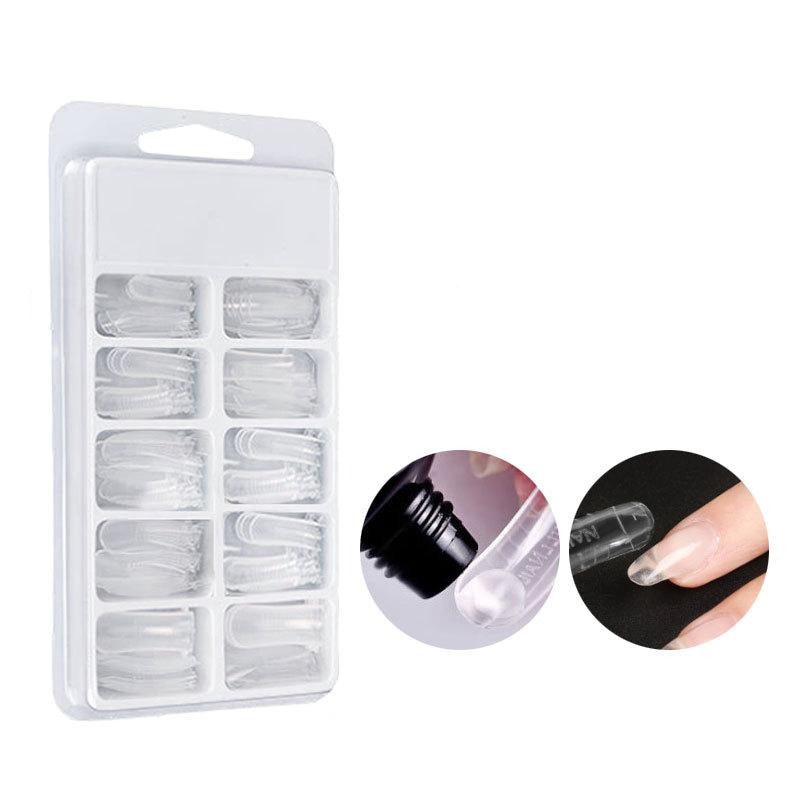 Nageltippar 100 pack Poly gel  / Lösnaglar Polygel