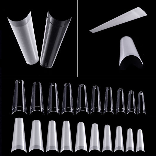 Nageltippar 500 pack / Lösnaglar Halvtäckande Ballerina / Falska kistnaglar