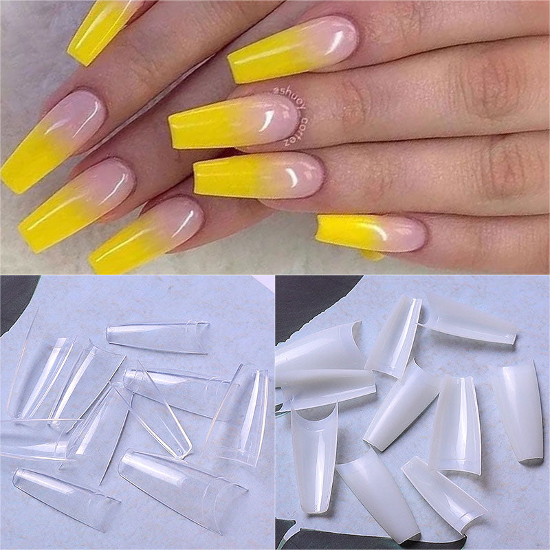 Nageltippar 500 pack / Lösnaglar Halvtäckande / Falska kistnaglar