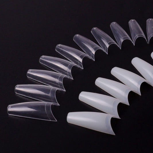Nageltippar 500 pack / Lösnaglar Halvtäckande / Falska kistnaglar