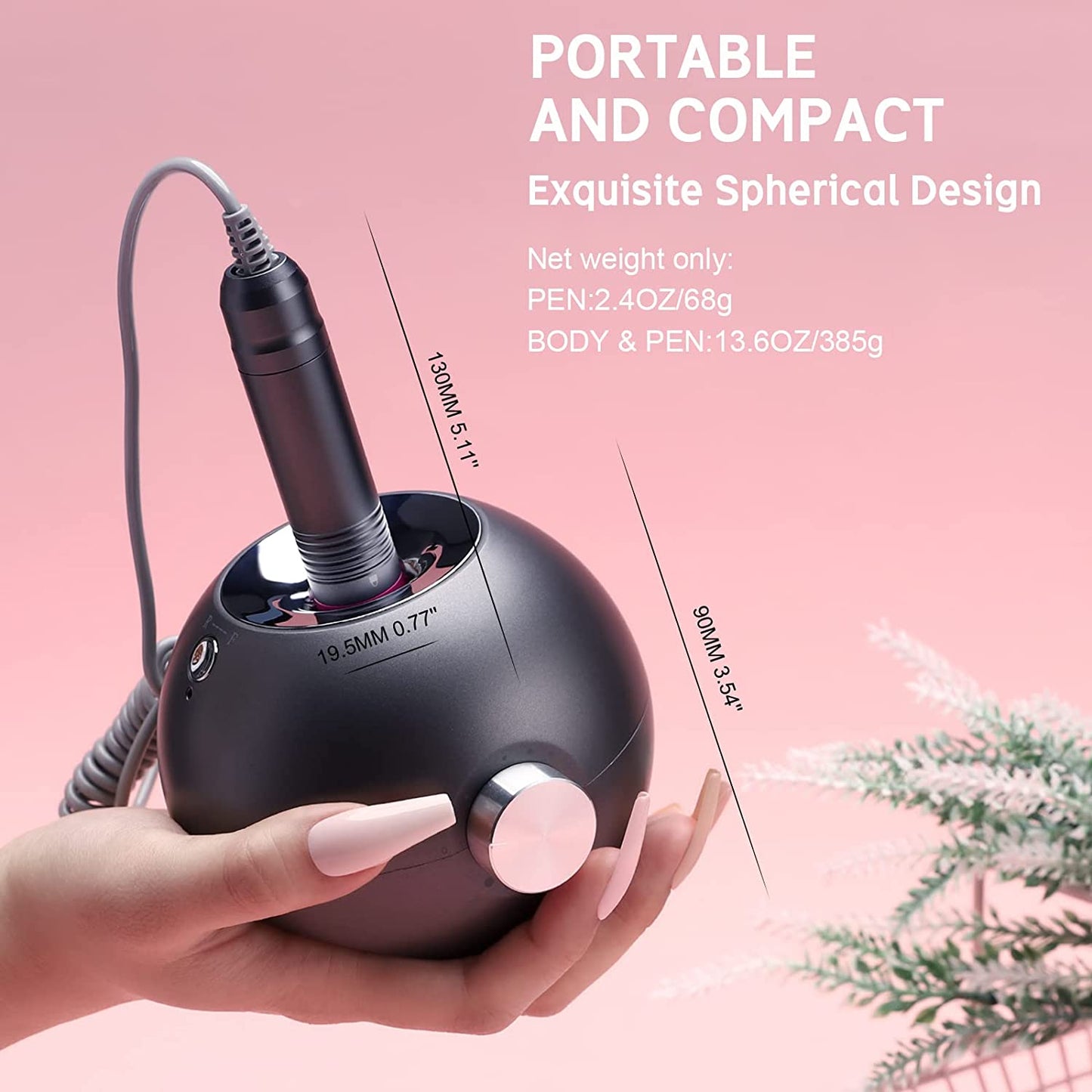 Professionell Elektrisk Nagelfil för Manikyr & Pedikyr 35000 RPM